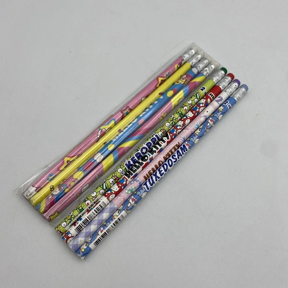 Sanrio‎ Hello Kitty Pencil Lot Pastel Kawaii Sweets Keroppi Tuxedosam